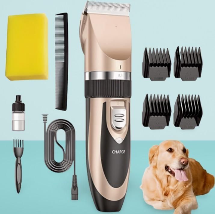Low Noise Pet Grooming Trimmer – Professional Home Grooming Kit for Dogs & Cats