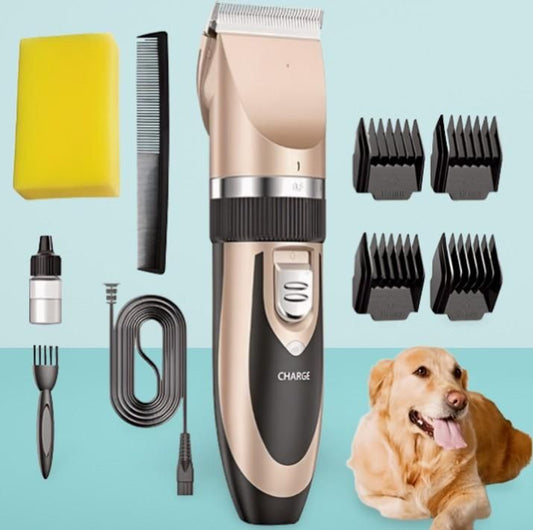 Low Noise Pet Grooming Trimmer – Professional Home Grooming Kit for Dogs & Cats