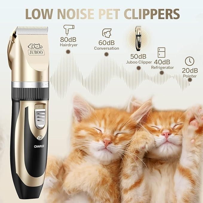 Low Noise Pet Grooming Trimmer – Professional Home Grooming Kit for Dogs & Cats